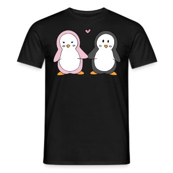 Pinguin - Männer T-Shirt - Schwarz - Vorne - AI Model Male 178 light (178cm)