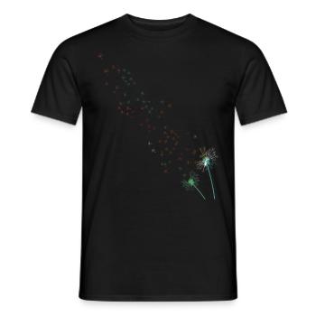 Pusteblume - Männer T-Shirt - Schwarz - Vorne - AI Model Male 178 light (178cm)