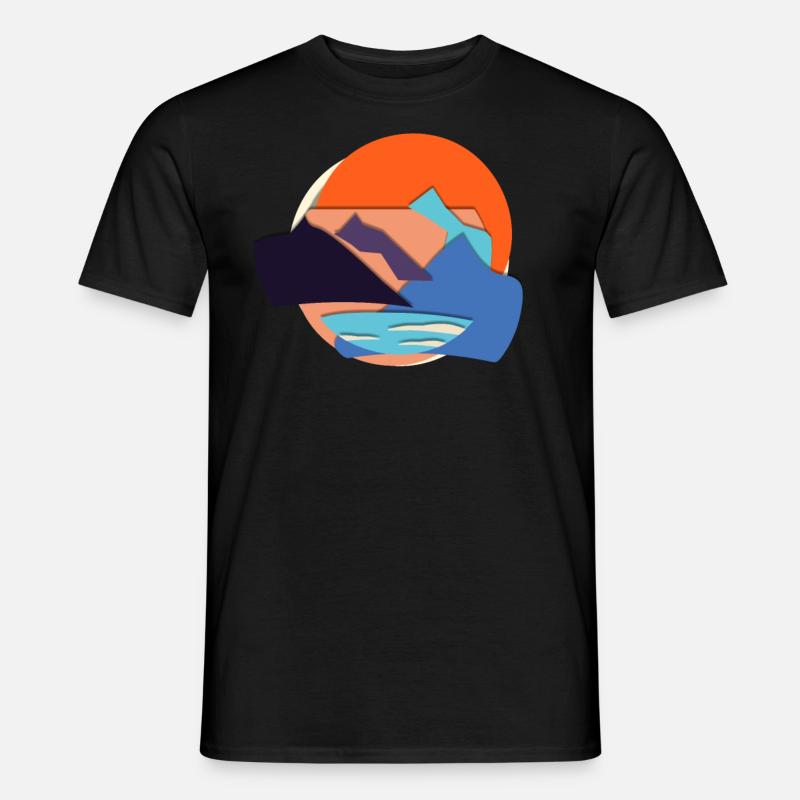 Abstrakt - Männer T-Shirt - Schwarz
