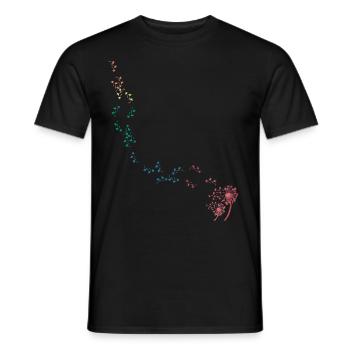 Pusteblume Blume des Lebens Chakra - Männer T-Shirt - Schwarz - Vorne - AI Model Male 178 light (178cm)