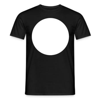circle - Men's T-Shirt - black - Front - AI Model Male 178 light (178cm)