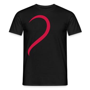 Liebe - Herz - Rot - Männer T-Shirt - Schwarz - Vorne - AI Model Male 178 light (178cm)