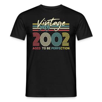 geboren im Juli 2002 - Männer T-Shirt - Schwarz - Vorne - AI Model Male 178 light (178cm)