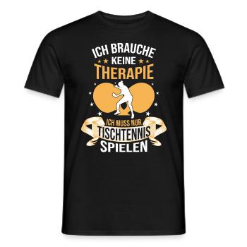 Tischtennis Trainer Spruch, Tischtennis Geschenk - Männer T-Shirt - Schwarz - Vorne - AI Model Male 178 light (178cm)