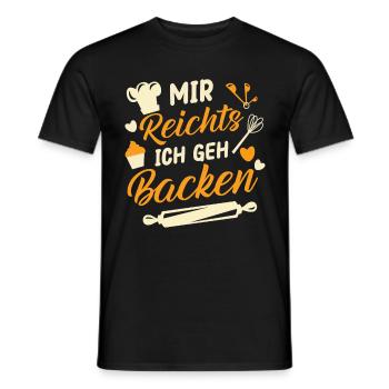 Schöner Konditor Spruch, Bäcker Geschenk - Männer T-Shirt - Schwarz - Vorne - AI Model Male 178 light (178cm)