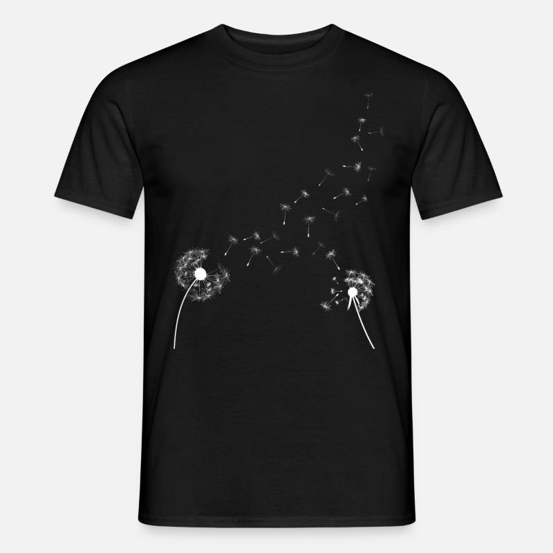 Pusteblume - Männer T-Shirt - Schwarz