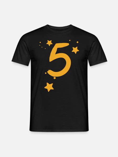 5 anniversaire 5 ans - T-shirt homme - noir