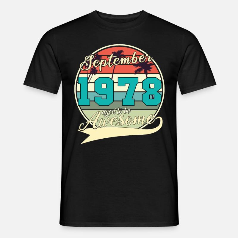 September 1978 Gift idea - Men's T-shirt - black
