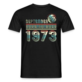 Lion In September 1973 Vintage - Men's T-Shirt - black - Front - AI Model Male 178 light (178cm)
