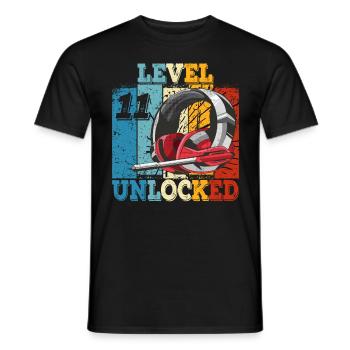 Geburtstag 11 Offizielle Teenager Junge Level 11 - Männer T-Shirt - Schwarz - Vorne - AI Model Male 178 light (178cm)