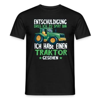 Entschuldigung ich Habe Traktor gesehen - Männer T-Shirt - Schwarz - Vorne - AI Model Male 178 light (178cm)