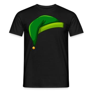 Elfe - Fée - Noël - T-shirt homme - noir - Devant - AI Model Male 178 light (178cm)