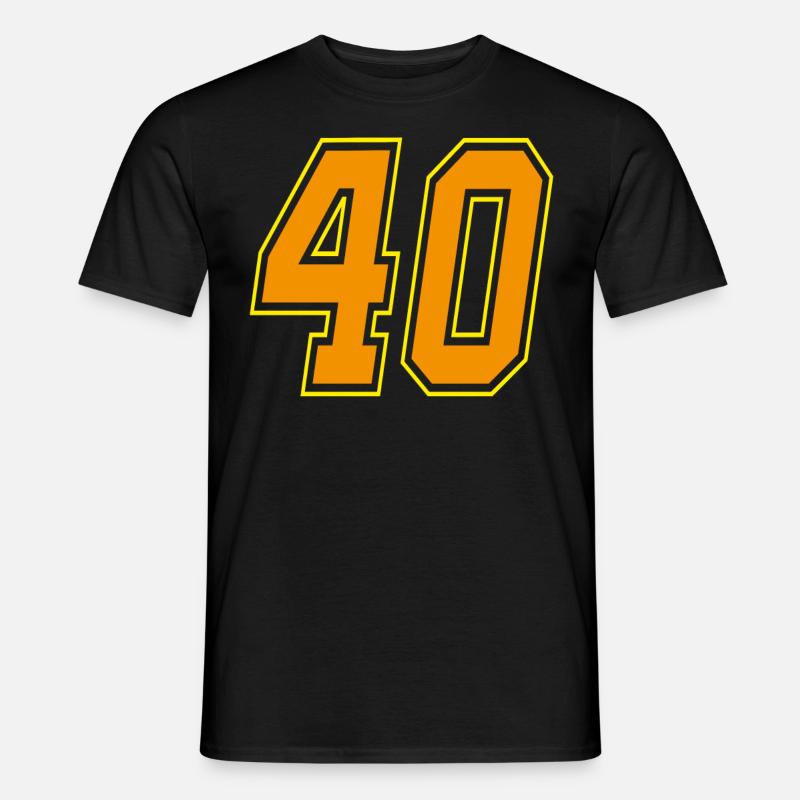 40 - Männer T-Shirt - Schwarz
