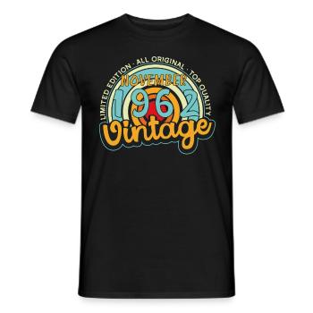 Millésime 1962 Limited en novembre - T-shirt homme - noir - Devant - AI Model Male 178 light (178cm)