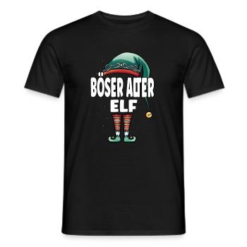 Böser Alter Elf Partner Look Outfit Christmas - Männer T-Shirt - Schwarz - Vorne - AI Model Male 178 light (178cm)