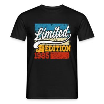 Jahrgang 1985 Limited Edition 36. Geburtstag - Männer T-Shirt - Schwarz - Vorne - AI Model Male 178 light (178cm)