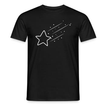 Sternschnuppe - Männer T-Shirt - Schwarz - Vorne - AI Model Male 178 light (178cm)
