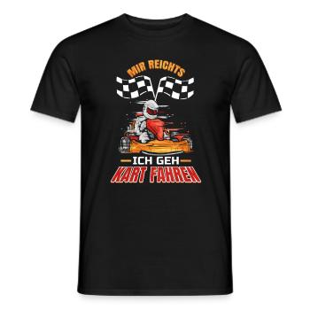 Mir Reichts Ich Geh Kart Fahren - Kartfahrer - Männer T-Shirt - Schwarz - Vorne - AI Model Male 178 light (178cm)