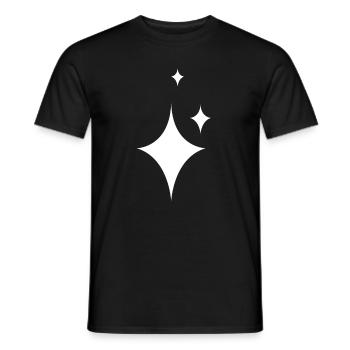 White Star Gift Idea - Men's T-Shirt - black - Front - AI Model Male 178 light (178cm)