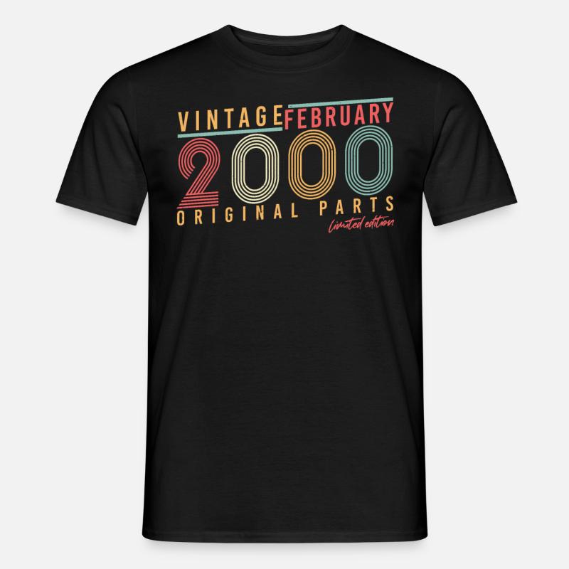 Idée cadeau Original Février 2000 - T-shirt homme - noir