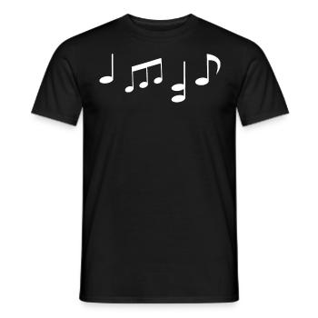 Sheet Music Sheet Music Sheet Music - Men's T-Shirt - black - Front - AI Model Male 178 light (178cm)