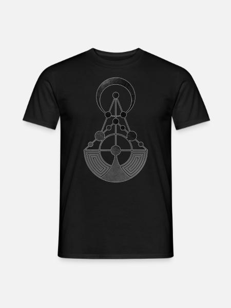 Kornkreis Sacred Geometry Alien Talks - Männer T-Shirt - Schwarz