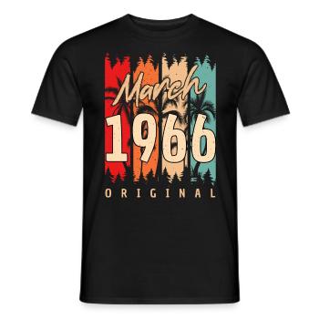 Original Mars 1966 Rétro - T-shirt homme - noir - Devant - AI Model Male 178 light (178cm)