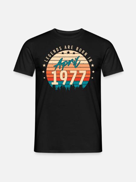 Legend 1977 April - Men's T-Shirt - black