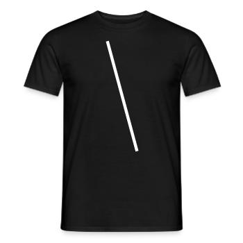 White Simple Design - Men's T-Shirt - black - Front - AI Model Male 178 light (178cm)