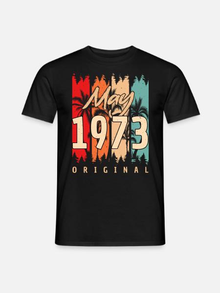 Born 1973 May - Men's T-Shirt - black