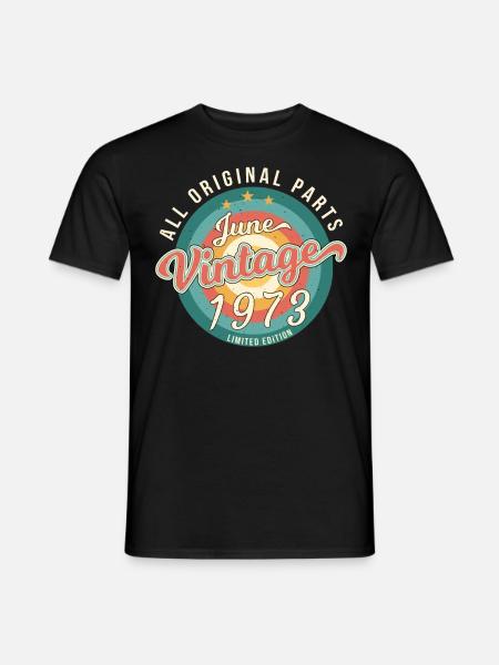 Juni 1973 Limitiert - Männer T-Shirt - Schwarz