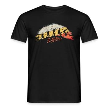 Evolution VTT VTT Nature Montagnes - T-shirt homme - noir - Devant - AI Model Male 178 light (178cm)