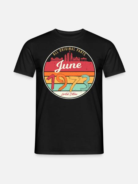 1973 Juin Limité - T-shirt homme - noir