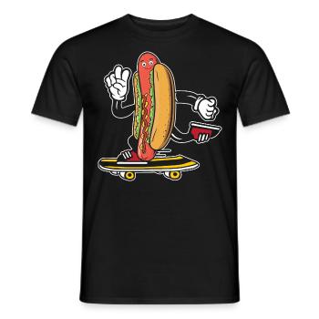Hot Dog Skateboarder Skateboard skateboard skateboard - T-shirt homme - noir - Devant - AI Model Male 178 light (178cm)