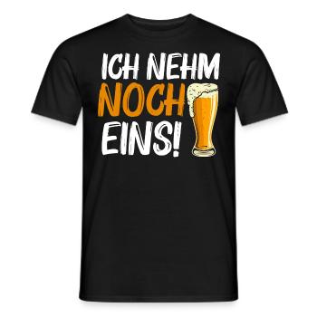 Ich nehm noch eins! - Männer T-Shirt - Schwarz - Vorne - AI Model Male 178 light (178cm)