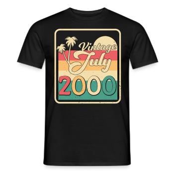 Legendary July 2000 - Men's T-Shirt - black - Front - AI Model Male 178 light (178cm)
