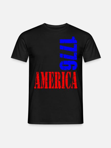 America 1776 - Men's T-Shirt - black