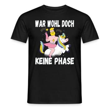 LGBTQ Pride Regenbogen War Wohl Doch Keine Phase - Männer T-Shirt - Schwarz - Vorne - AI Model Male 178 light (178cm)