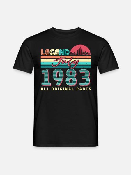 Born 1983 in July - Men's T-Shirt - black