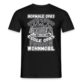 Opas Spielen Bingo Coole Opas Fahren Wohnmobil - Männer T-Shirt - Schwarz - Vorne - AI Model Male 178 light (178cm)