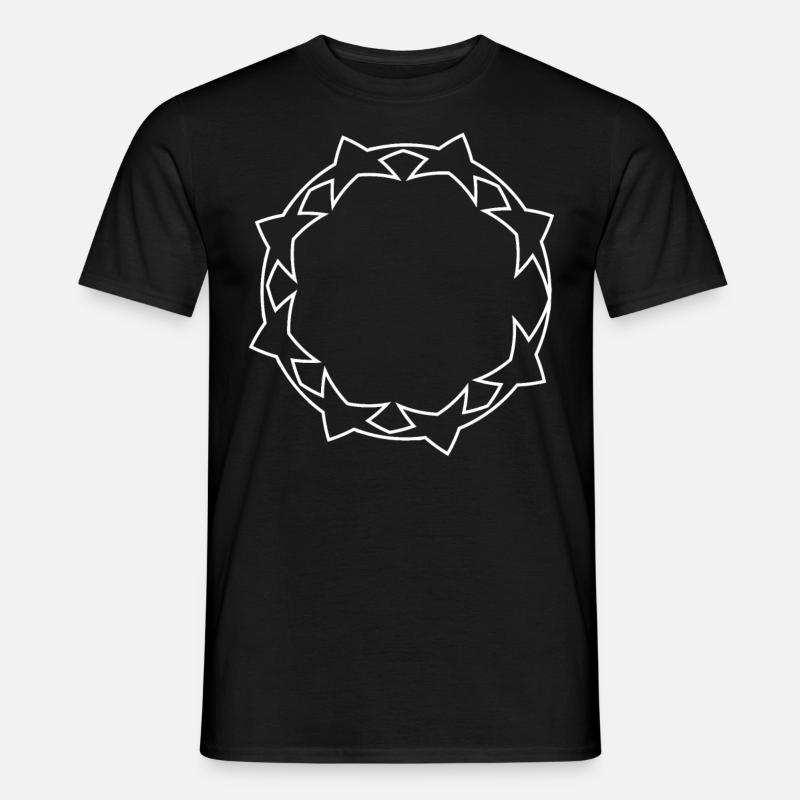 Cool Star Circle White - Men’s T-shirt - black