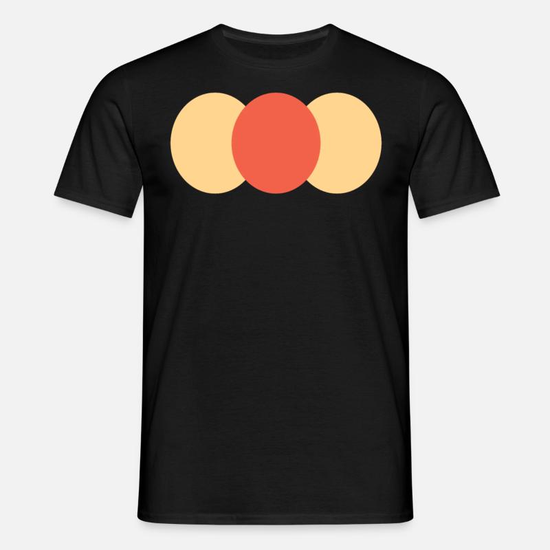 Three circles - Men's T-Shirt - black