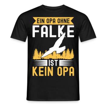 Falknerei Geschenkidee Falkner Beizjagd Greifvogel - Männer T-Shirt - Schwarz - Vorne - AI Model Male 178 light (178cm)