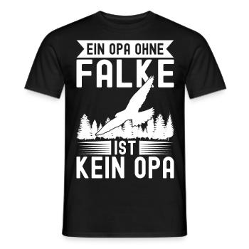 Falknerei Geschenkidee Falkner Beizjagd Greifvogel - Männer T-Shirt - Schwarz - Vorne - AI Model Male 178 light (178cm)