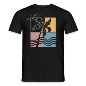 Surf Style - Surfing Sport - Männer T-Shirt - Schwarz - Vorne - AI Model Male 178 light (178cm)