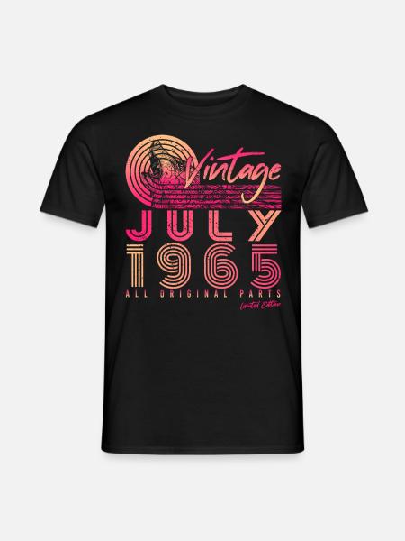 Year of construction 1965 July - Men's T-Shirt - black