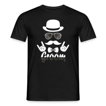 Groom JGA Enterrement de vie de garçon Enterrement de vie de garçon - T-shirt homme - noir - Devant - AI Model Male 178 light (178cm)