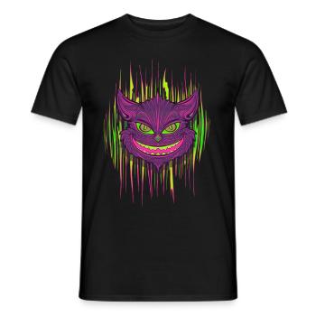 Chat maléfique - T-shirt homme - noir - Devant - AI Model Male 178 light (178cm)
