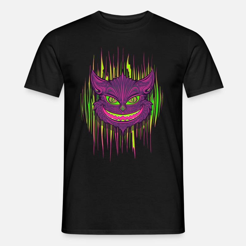 Böse Katze - Männer T-Shirt - Schwarz
