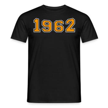 1962 Year Orange - Men's T-Shirt - black - Front - AI Model Male 178 light (178cm)